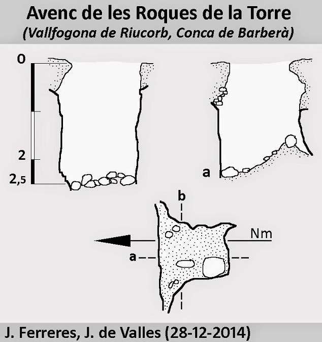 Topografía de Avenc de les Roques de la Torre