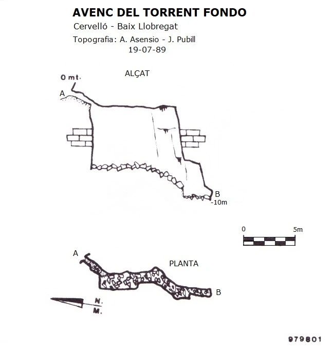 Topografia de Avenc del Torrent Fondo