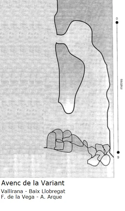 Topographie de Avenc de la Variant