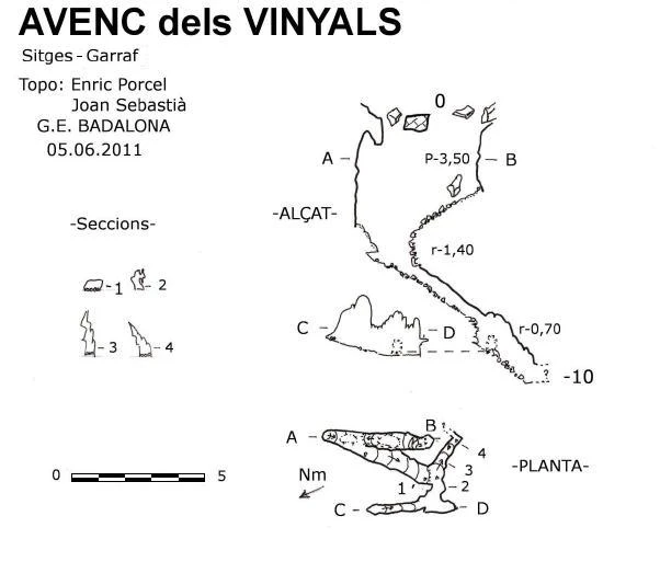 Topografia de Avenc dels Vinyals