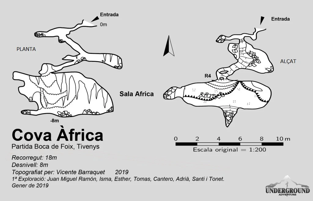 Topographie de Cova Àfrica