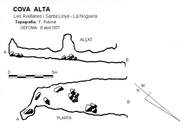 Topographie de Cova Alta