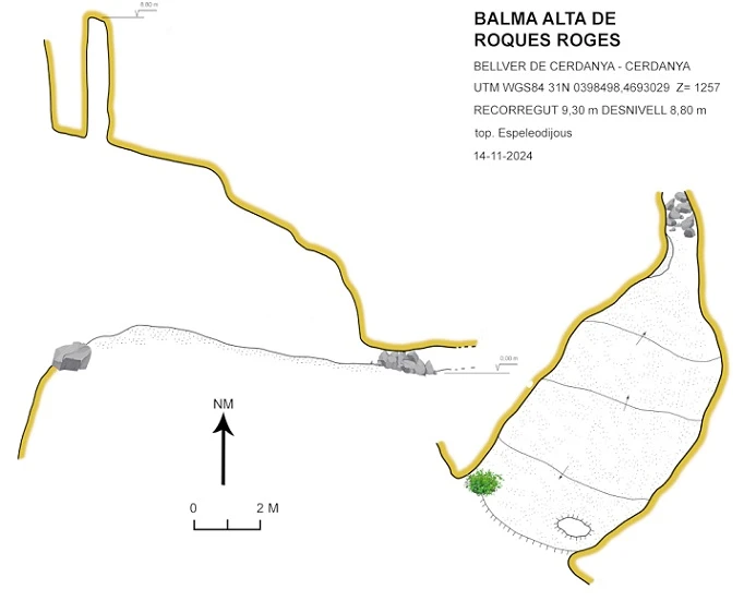 Topografia de Balma Alta de les Roques Roges