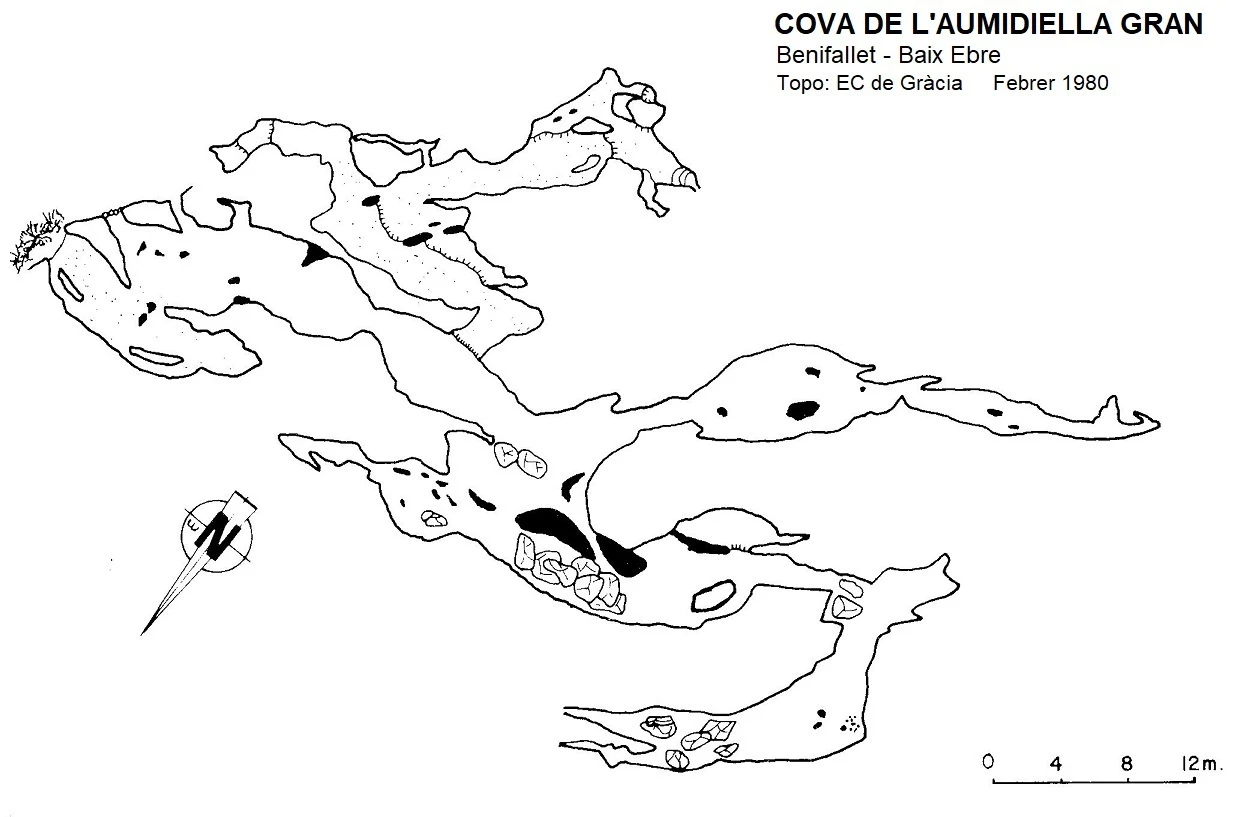 Topografia de Cova de l'Aumidiella Gran