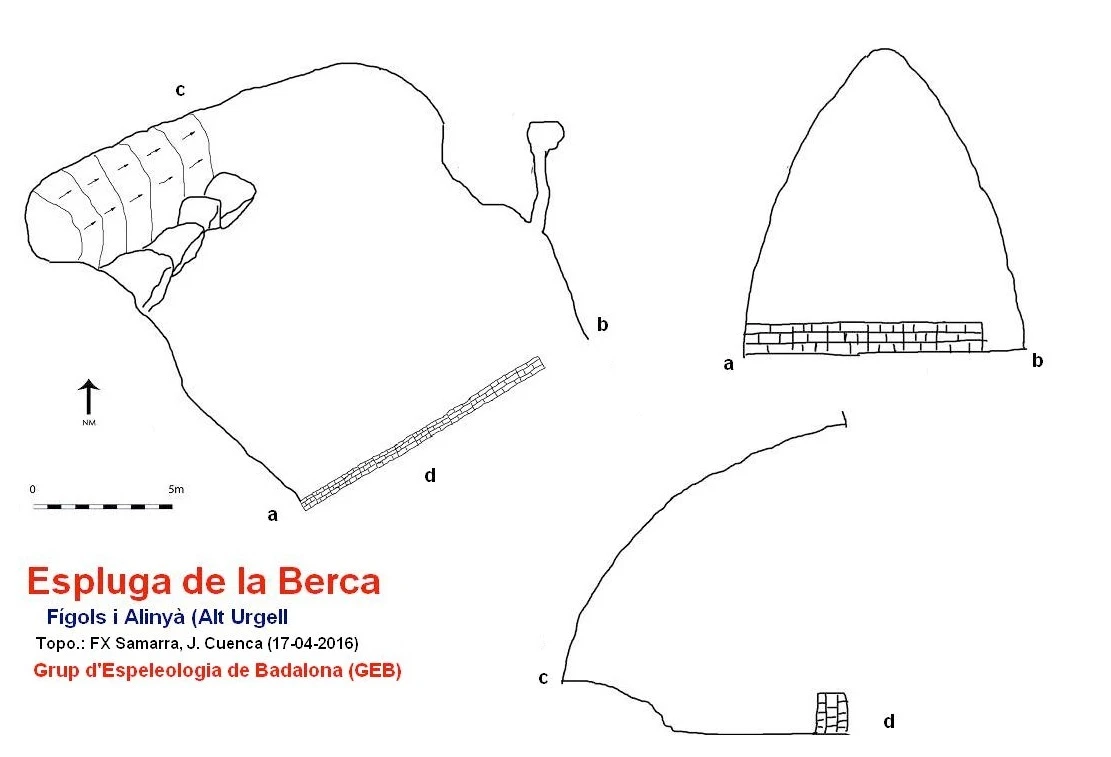 Topografia de Espluga de la Berca