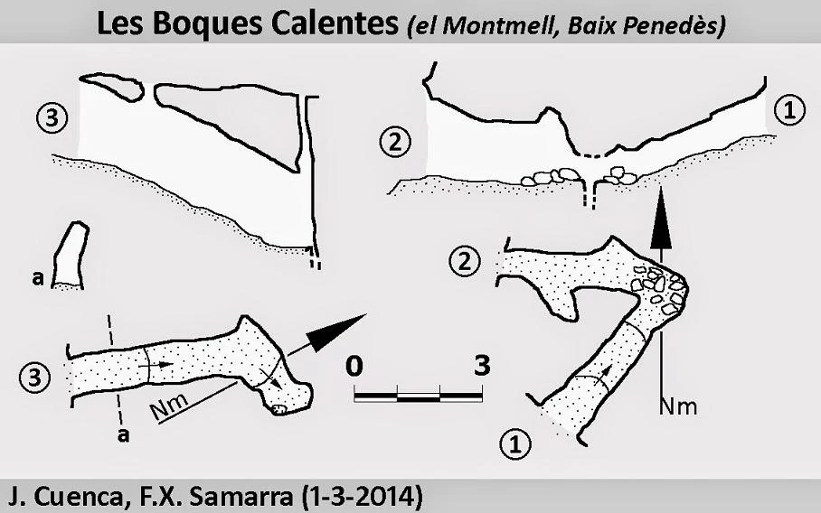 Topografia de Les Boques Calentes