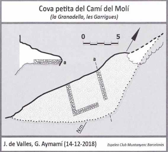 Topografia de Cova Petita del Camí del Molí