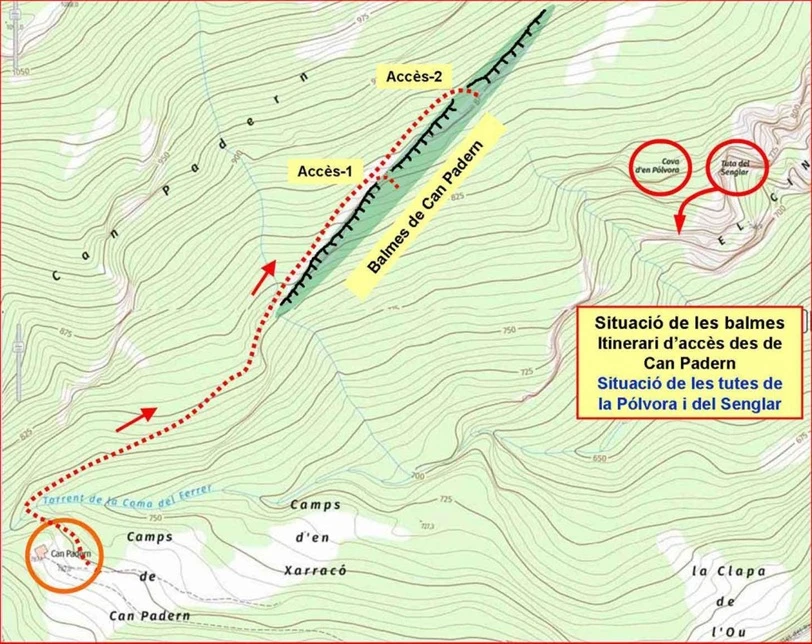 Topografia de Balmes de Can Padern
