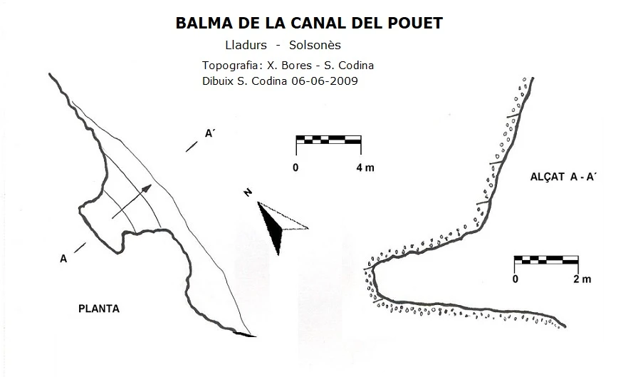 Topografia de Balma de la Canal del Pouet