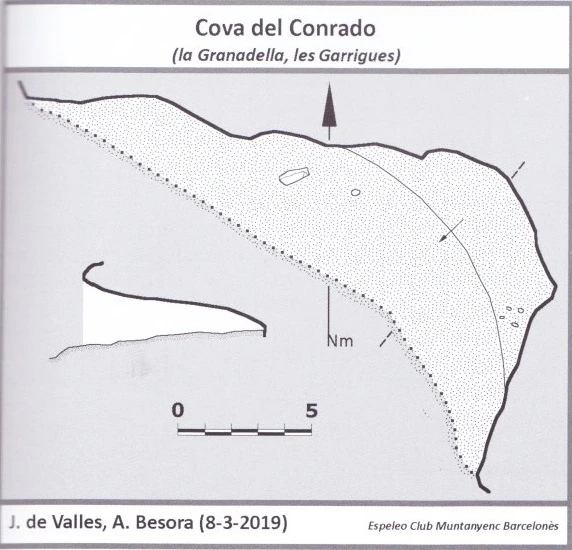Topographie de Cova del Conrado