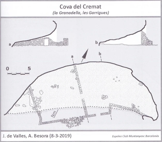 Topografia de Cova del Cremat