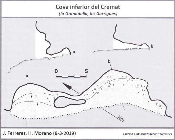 Topografia de Cova Inferior del Cremat