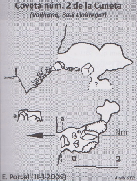 Topografia de Coveta Nº2 de la Cuneta