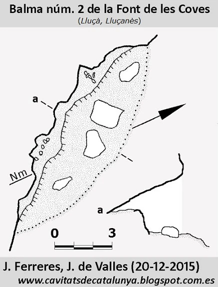 Topografia de Balma Nº2 de la Font de les Coves
