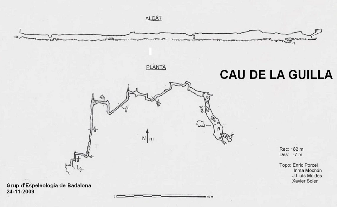 Topographie de Cau de la Guilla