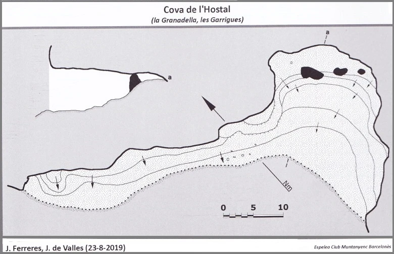Topografia de Cova de l'Hostal