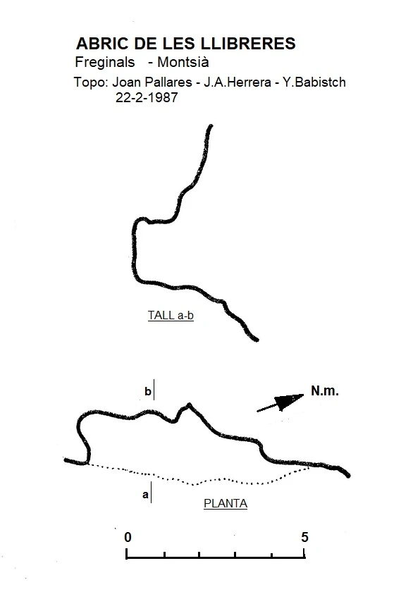 Topografía de Abric de les Llibreres
