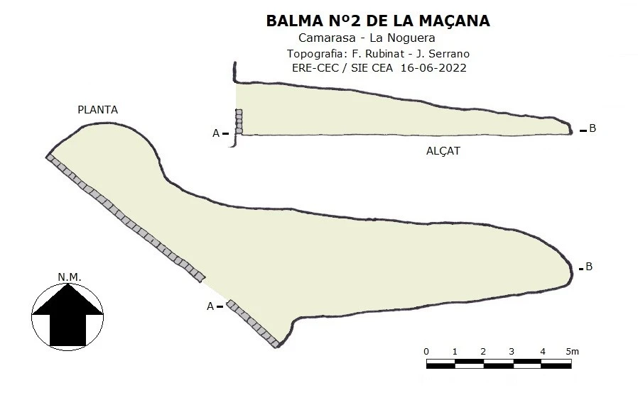 Topografia de Balma Nº2 de la Maçana