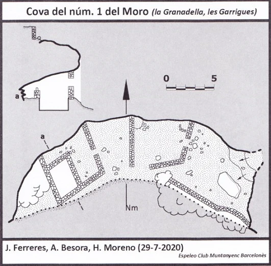 Survey of Cova Nº1 del Moro