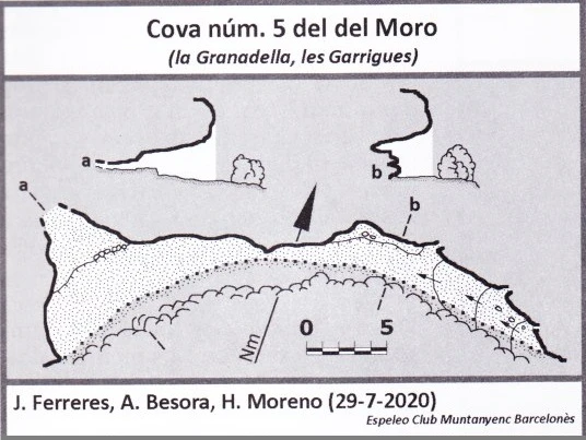 Topographie de Cova Nº5 del Moro