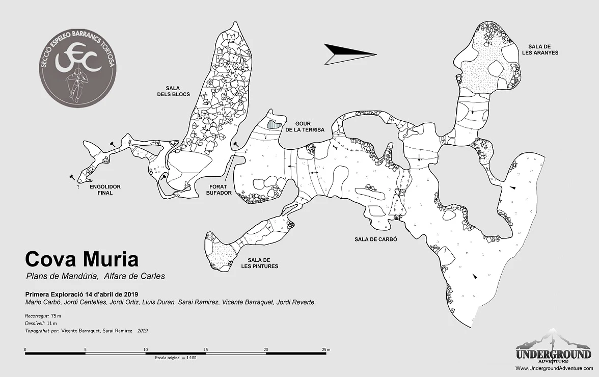 Topographie de Cova Muria