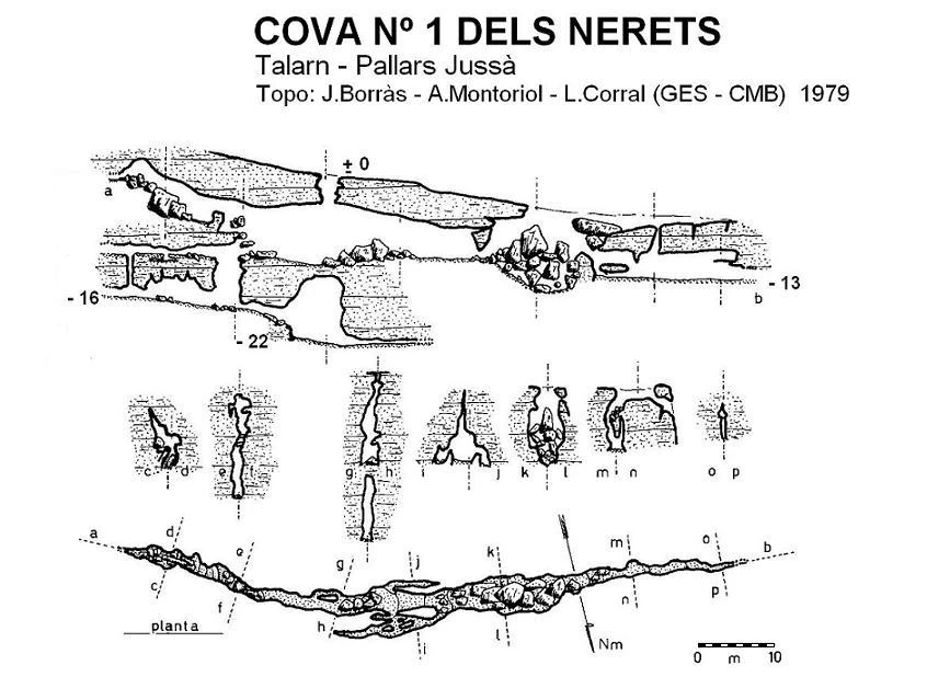 Topografia de Cova Nº1 dels Nerets