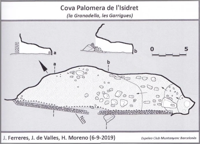 Topografia de Cova Palomera de l'Isidret