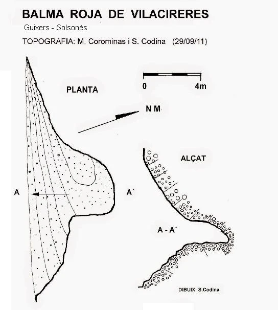Topografia de Balma Roja de Vilacireres