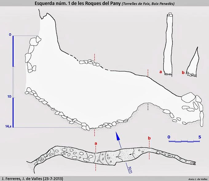 Topografia de Esquerda Nº1 de les Roques del Pany