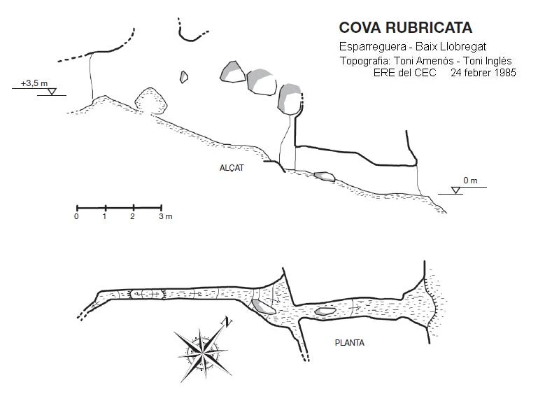 Topographie de Cova Rubricata