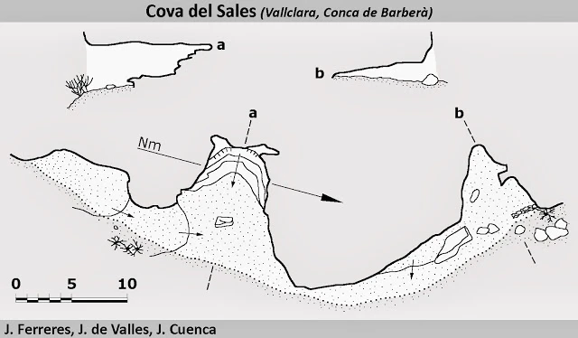 Topographie de Cova del Sales