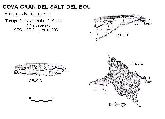 Topografia de Cova Gran del Salt del Bou