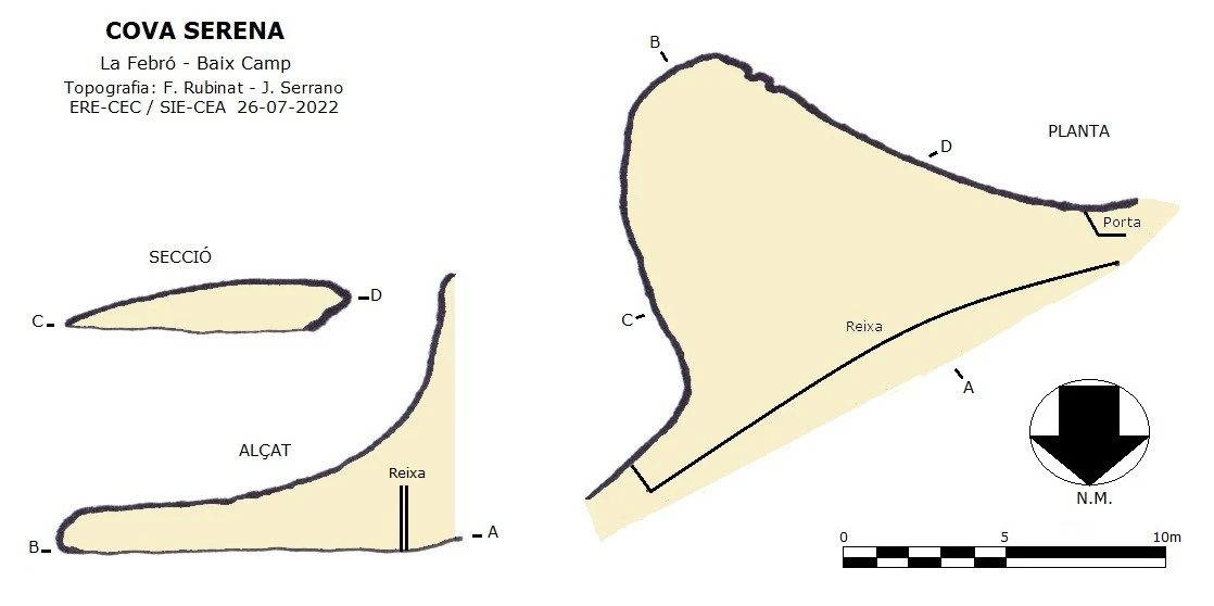 Topographie de Cova Serena