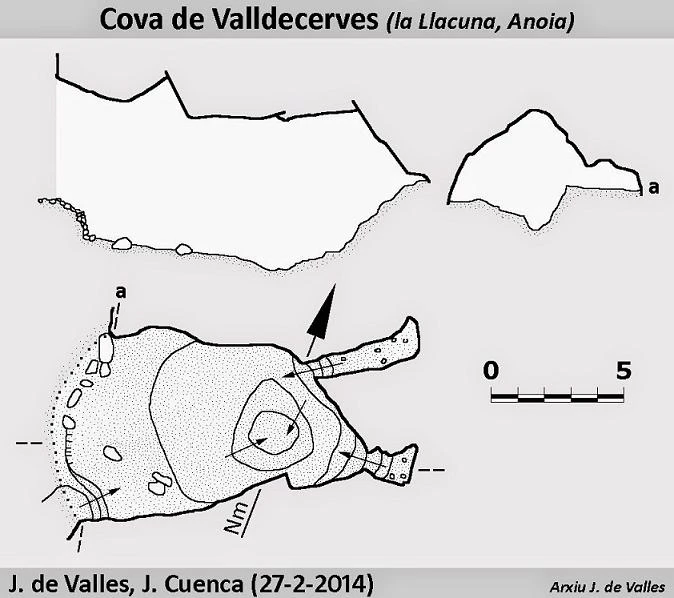 Topographie de Cova de Valldecerves
