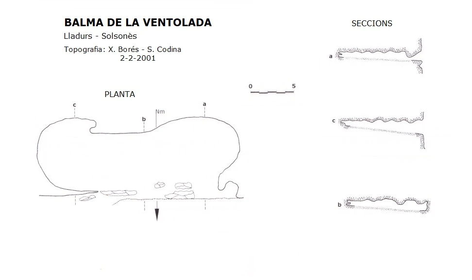 Topografia de Balma de la Ventolada