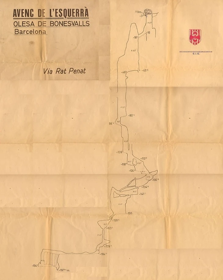 Topografia de ESQUERRÀ, AVENC DE L' (6 de 28)