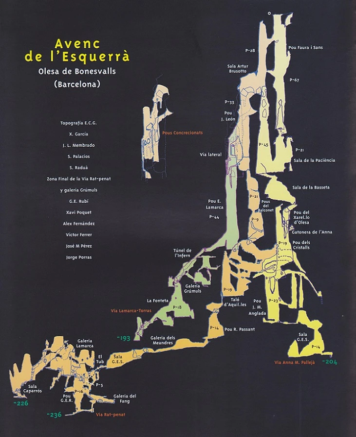 Topografia de ESQUERRÀ, AVENC DE L' (11 de 28)