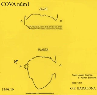 Topographie de CANTÓ DE LA MÓRA, COVA DEL (1 sur 1)