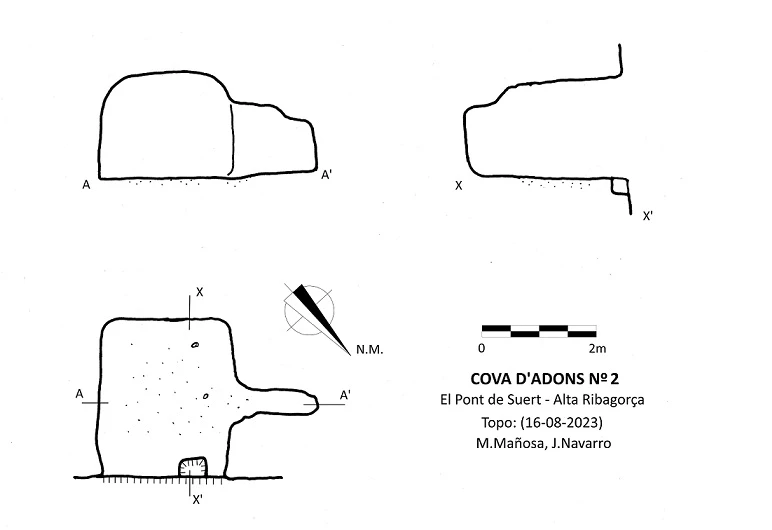 Topographie de ADONS, COVES D' (1 sur 2)