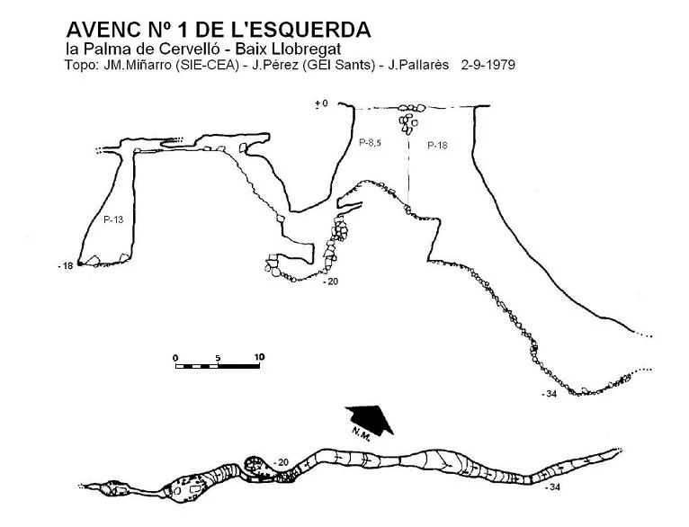 Topographie de ESQUERDA, AVENC Nº1 DE L' (1 sur 1)