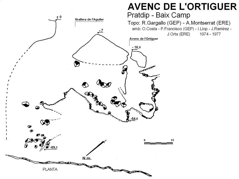 Topografia de AGUILER, GRALLERA DE L' - ORTIGUER, AVENC (1 de 1)