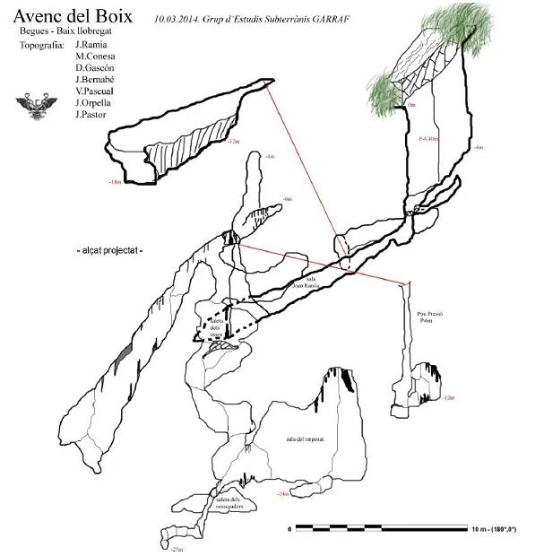 Topographie de BOIX,  AVENC DEL (2 sur 2)