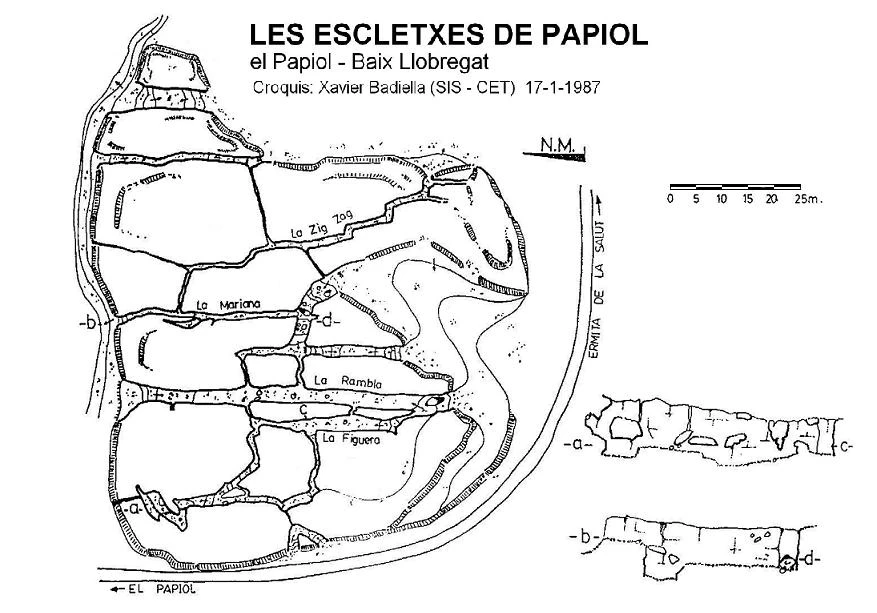 Topographie de PAPIOL, ESCLETXES DE (1 sur 3)