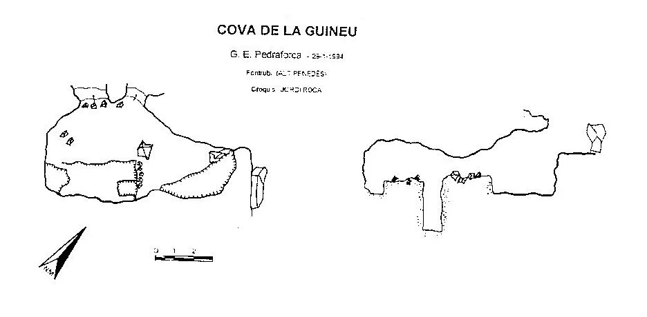 Topographie de GUINEU, COVA DE LA (1 sur 2)