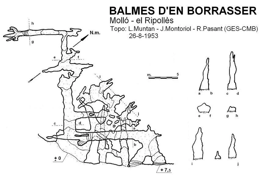 Topografía de BORRASSER, BAUMES DEL (2 de 2)