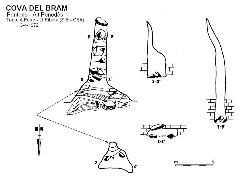 Topographie de BRAM, COVA DEL (2 sur 2)