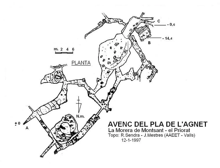 Topographie de PLA DE L'AGNET, AVENC DEL (1 sur 1)