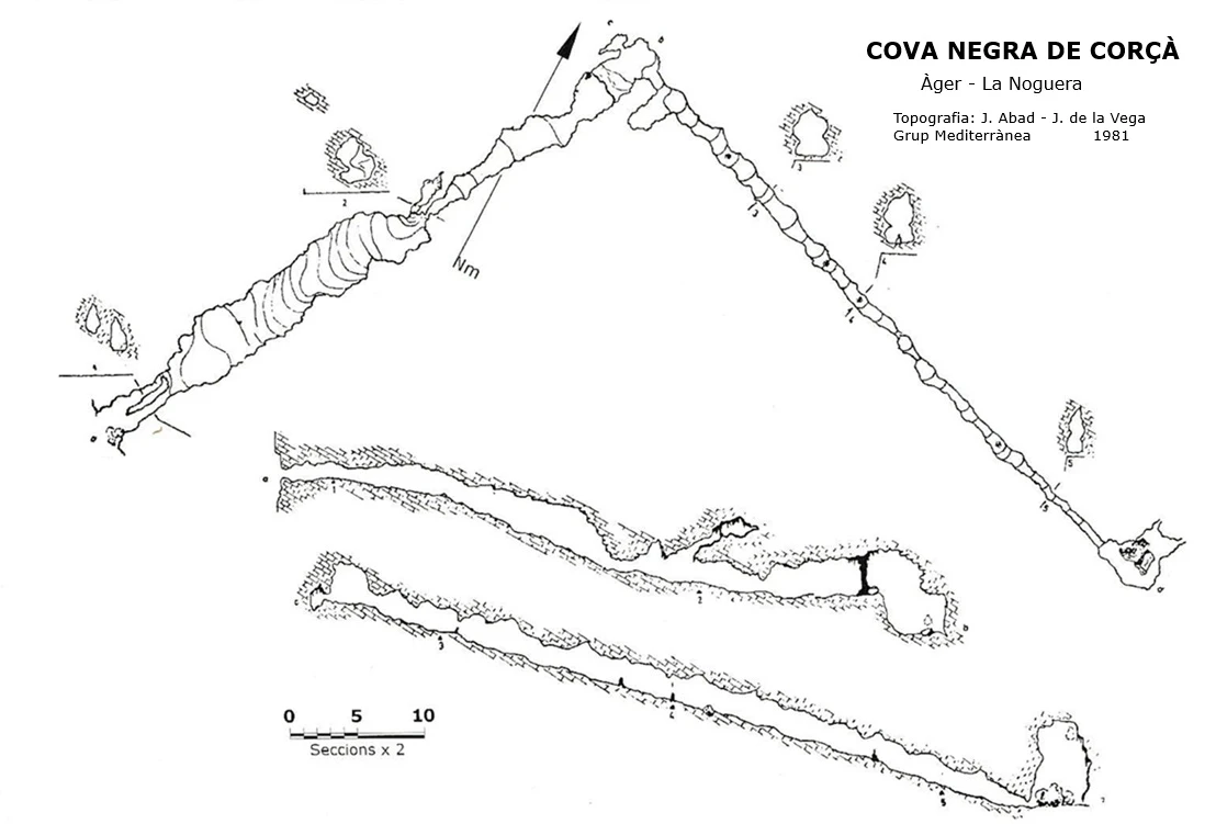Topografia de NEGRA DE CORÇÀ, COVA (2 de 2)