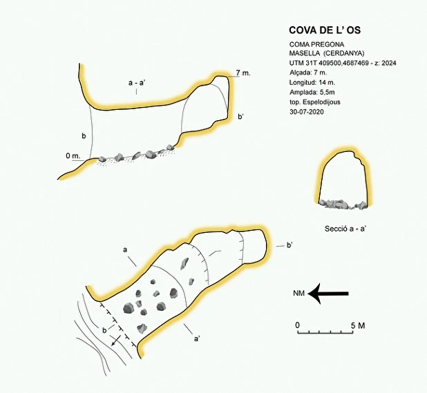 Topografia de ÓS, COVA DE L' (1 de 1)