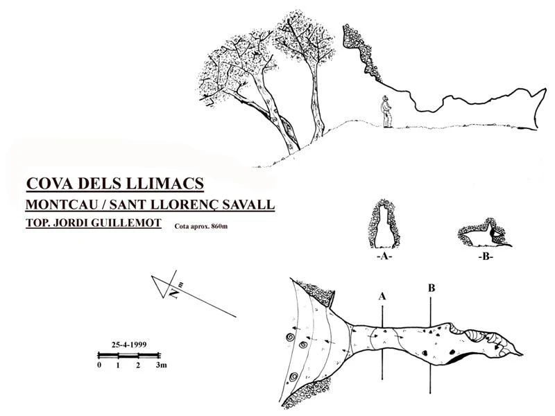 Topografia de LLIMACS, COVA DELS (1 de 1)